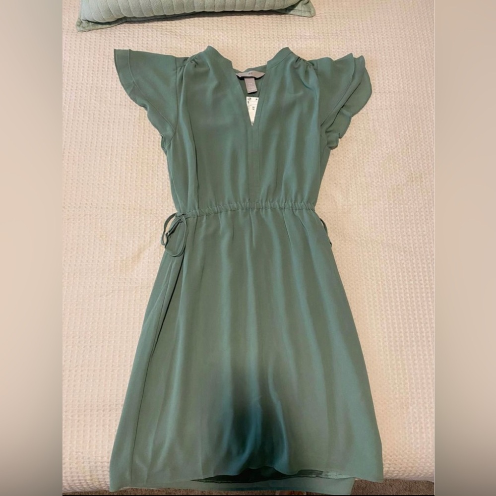 NEW green H&M dress size XS with tags